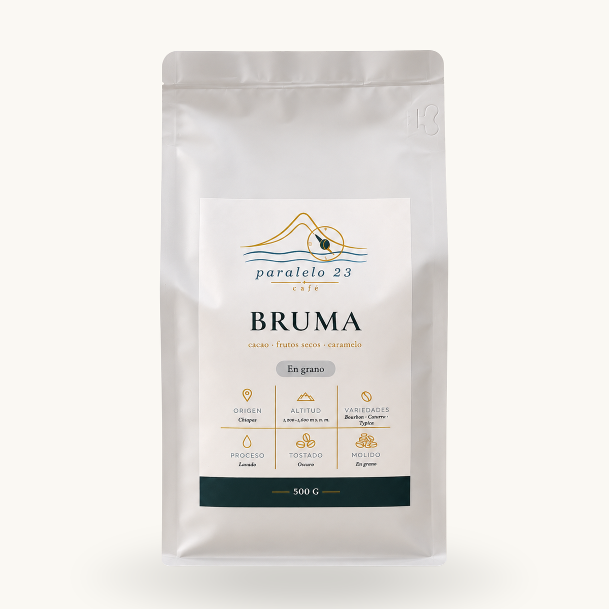 Bruma en grano 500 g, vista frontal | p23:500g