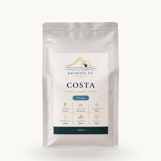 Costa filtrado 250 g, vista frontal | p23:250g